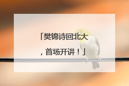 樊锦诗回北大，首场开讲！